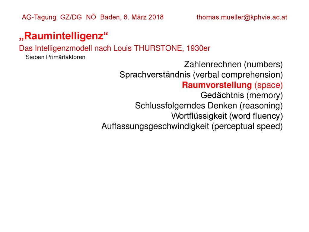 AG-Tagung GZ/DG NÖ Baden, 6. März 2018