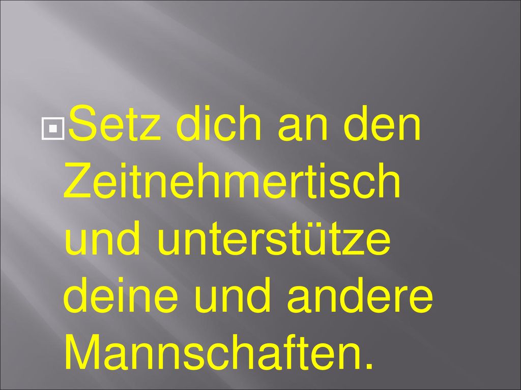 Setz dich an den Zeitnehmertisch und unterstütze deine und andere Mannschaften.