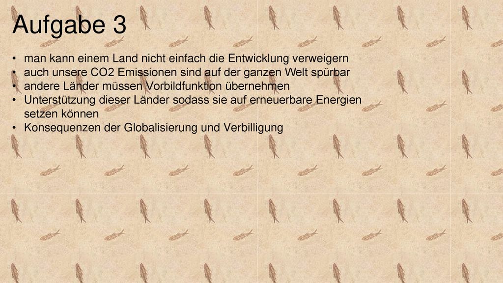 Aufgabe 3 man kann einem Land nicht einfach die Entwicklung verweigern