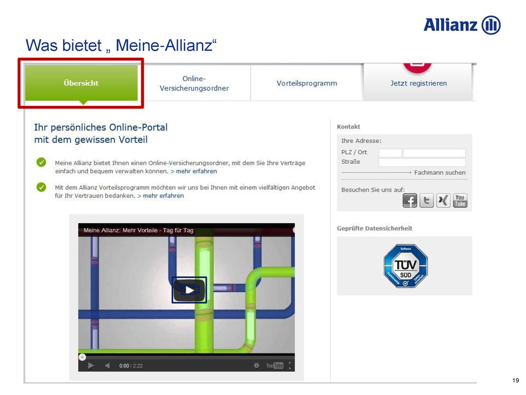 Meine Allianz & Allianz Vorteils-programm (AVP) - ppt herunterladen