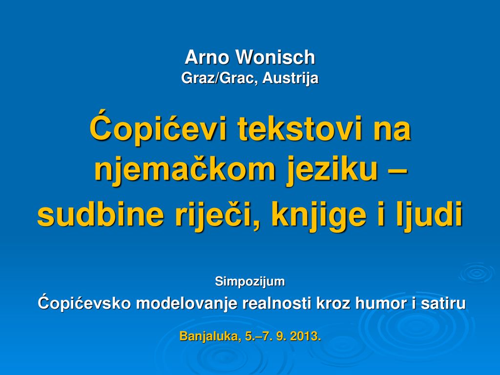 Ćopićevi tekstovi na njemačkom jeziku – sudbine riječi, knjige i ljudi