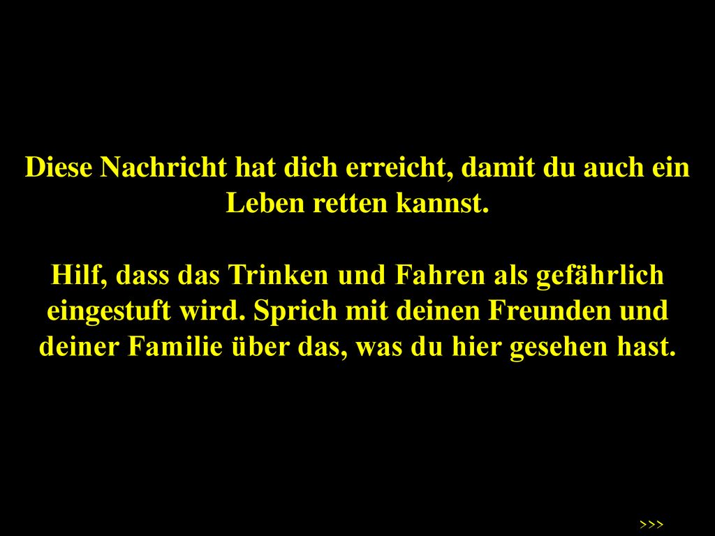 Diese Nachricht hat dich erreicht, damit du auch ein Leben retten kannst.