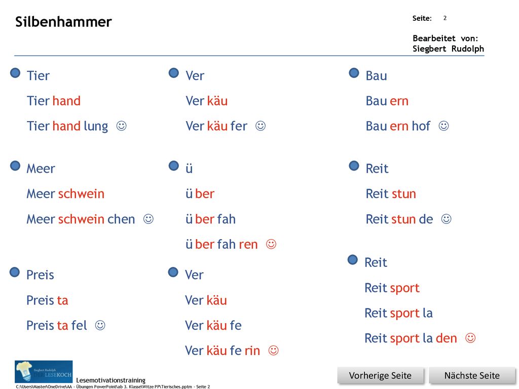 Silbenhammer Tier Ver Bau Tier hand Ver käu Bau ern Tier hand lung J