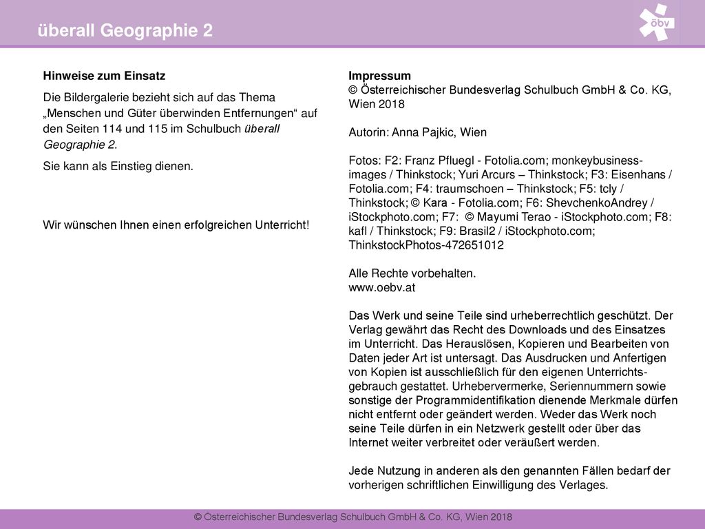 Impressum. © Österreichischer Bundesverlag Schulbuch GmbH & Co. KG, Wien