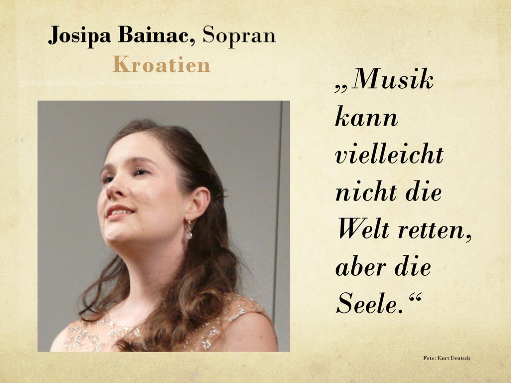 „Musik kann vielleicht nicht die Welt retten, aber die Seele.
