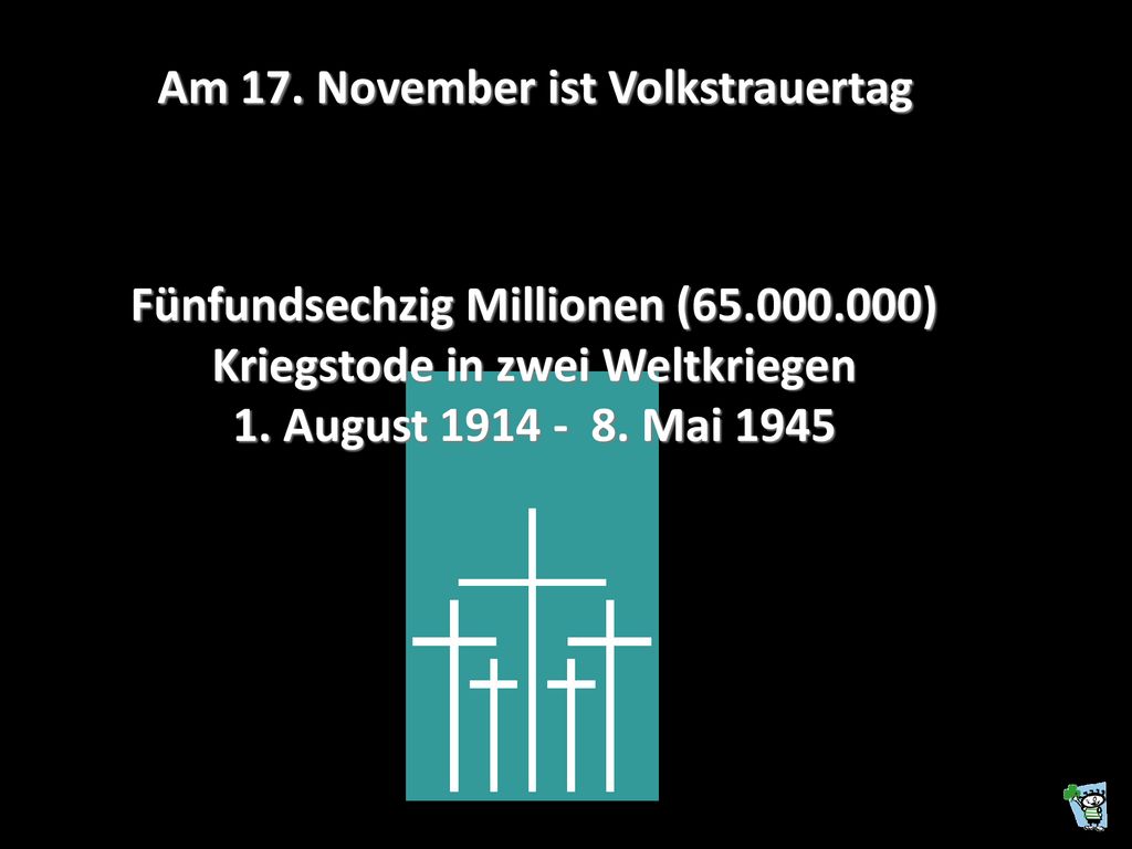 Am 17. November ist Volkstrauertag