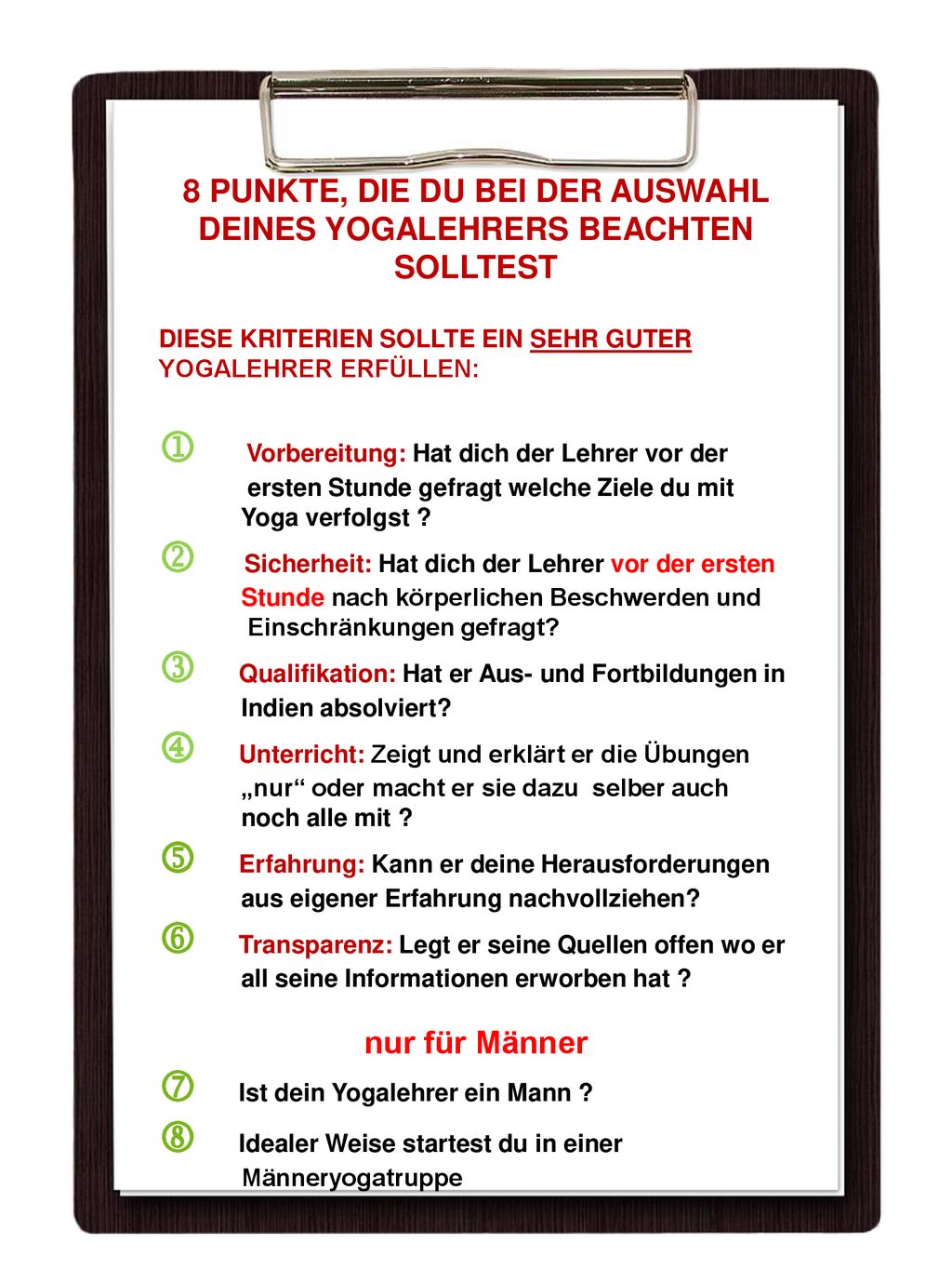 8 PUNKTE, DIE DU BEI DER AUSWAHL DEINES YOGALEHRERS BEACHTEN SOLLTEST