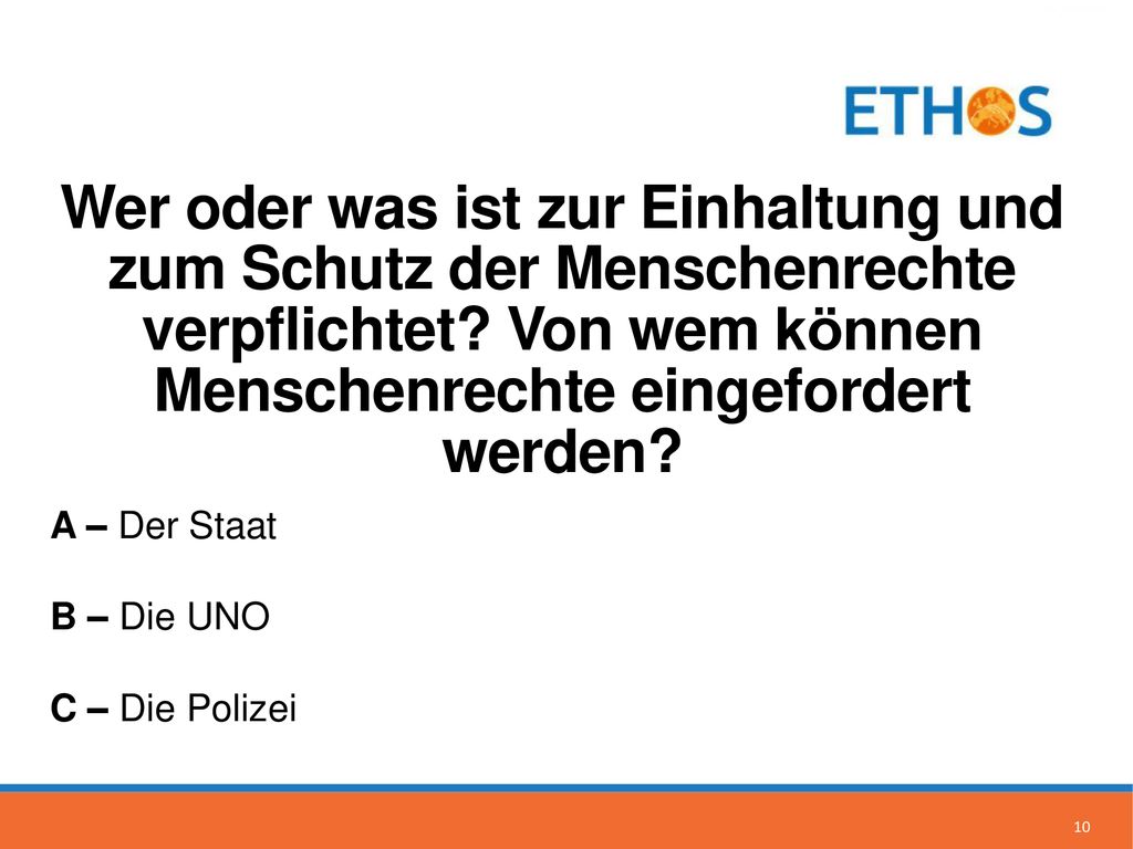 Wer oder was ist zur Einhaltung und zum Schutz der Menschenrechte verpflichtet Von wem können Menschenrechte eingefordert werden