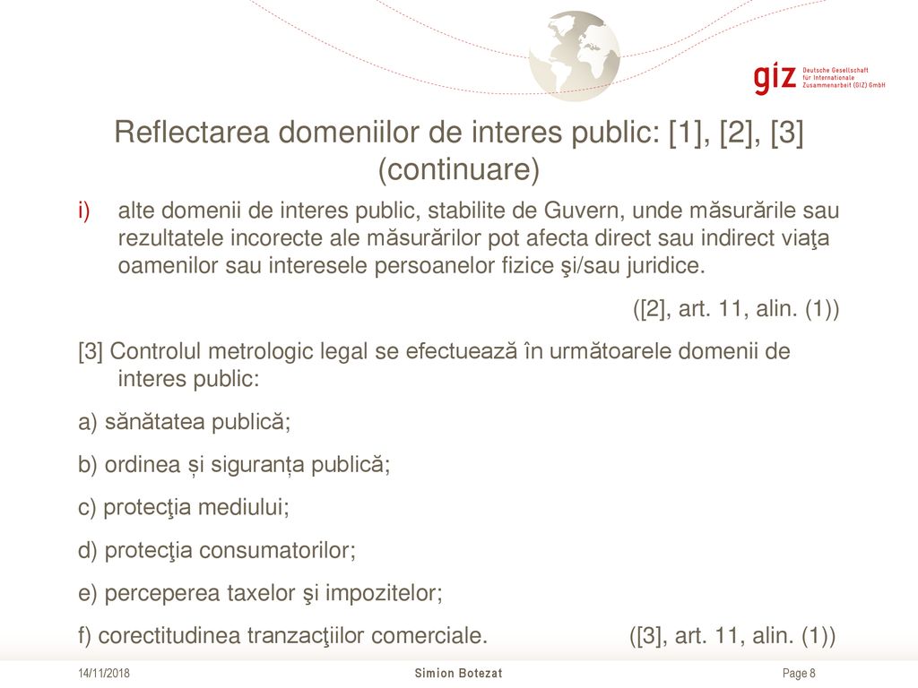 Reflectarea domeniilor de interes public: [1], [2], [3] (continuare)