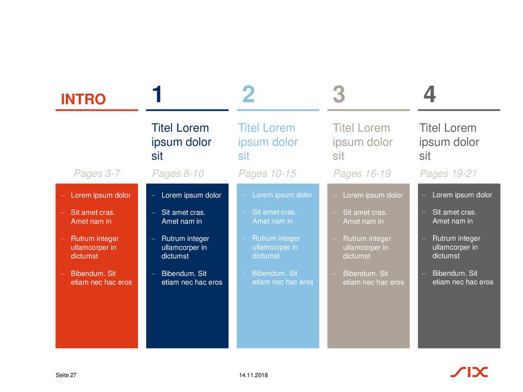 INTRO Titel Lorem ipsum dolor sit Titel Lorem ipsum dolor sit