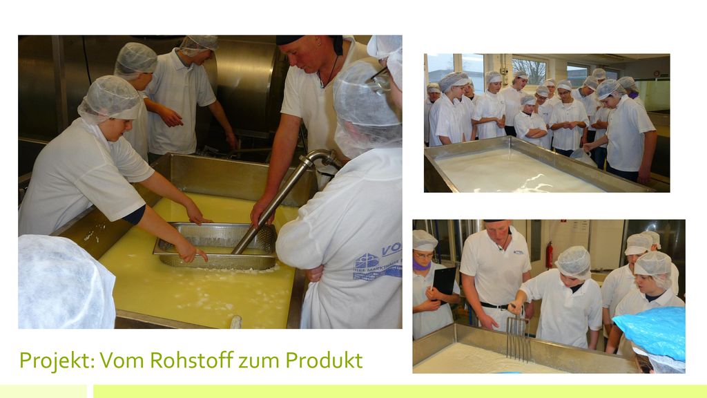 Projekt: Vom Rohstoff zum Produkt
