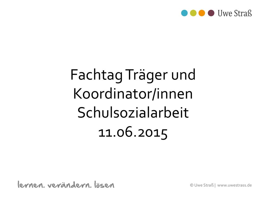 Fachtag Träger und Koordinator/innen Schulsozialarbeit