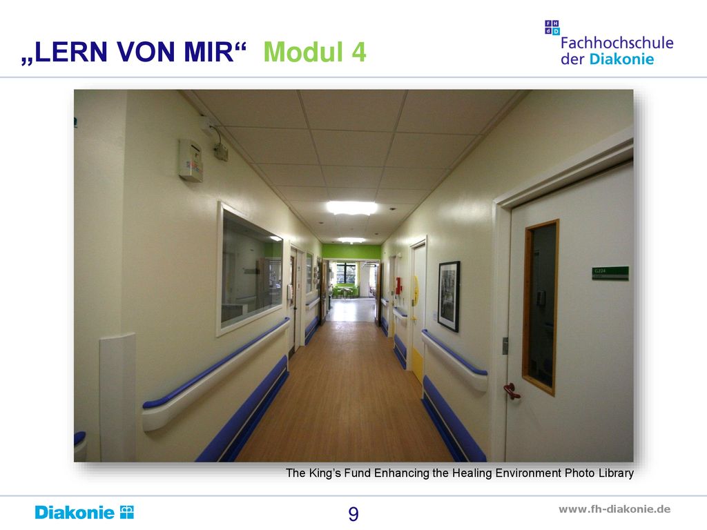 „LERN VON MIR Modul 4 The King’s Fund Enhancing the Healing Environment Photo Library