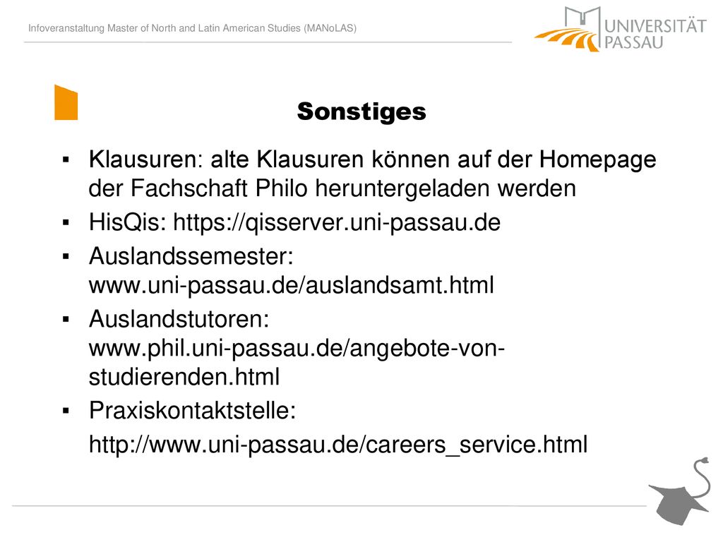 Sonstiges Klausuren: alte Klausuren können auf der Homepage der Fachschaft Philo heruntergeladen werden.