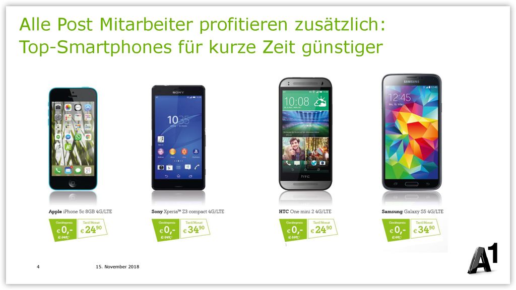 Alle Post Mitarbeiter profitieren zusätzlich: Top-Smartphones für kurze Zeit günstiger