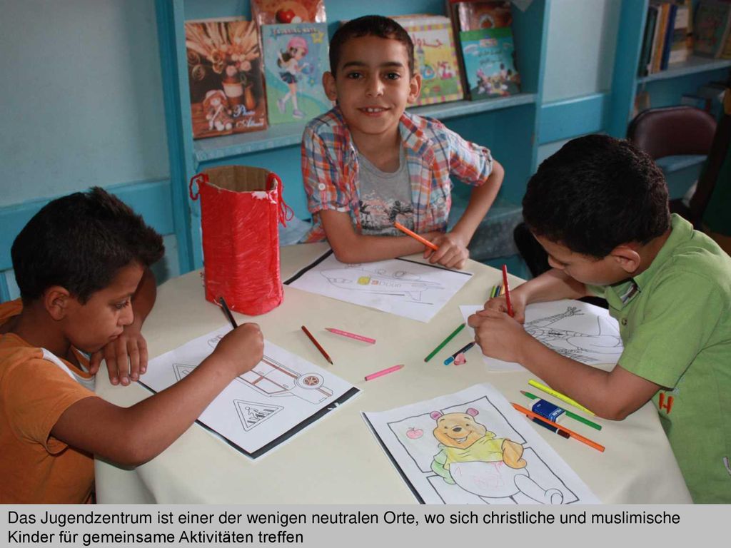 Das Jugendzentrum ist einer der wenigen neutralen Orte, wo sich christliche und muslimische Kinder für gemeinsame Aktivitäten treffen
