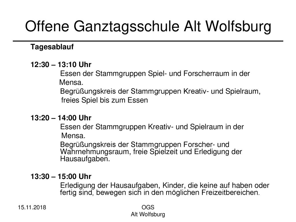 Offene Ganztagsschule Alt Wolfsburg