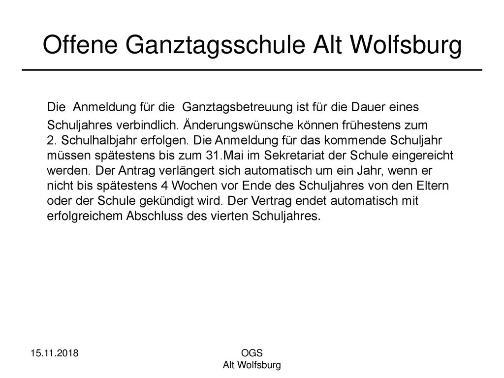 Offene Ganztagsschule Alt Wolfsburg