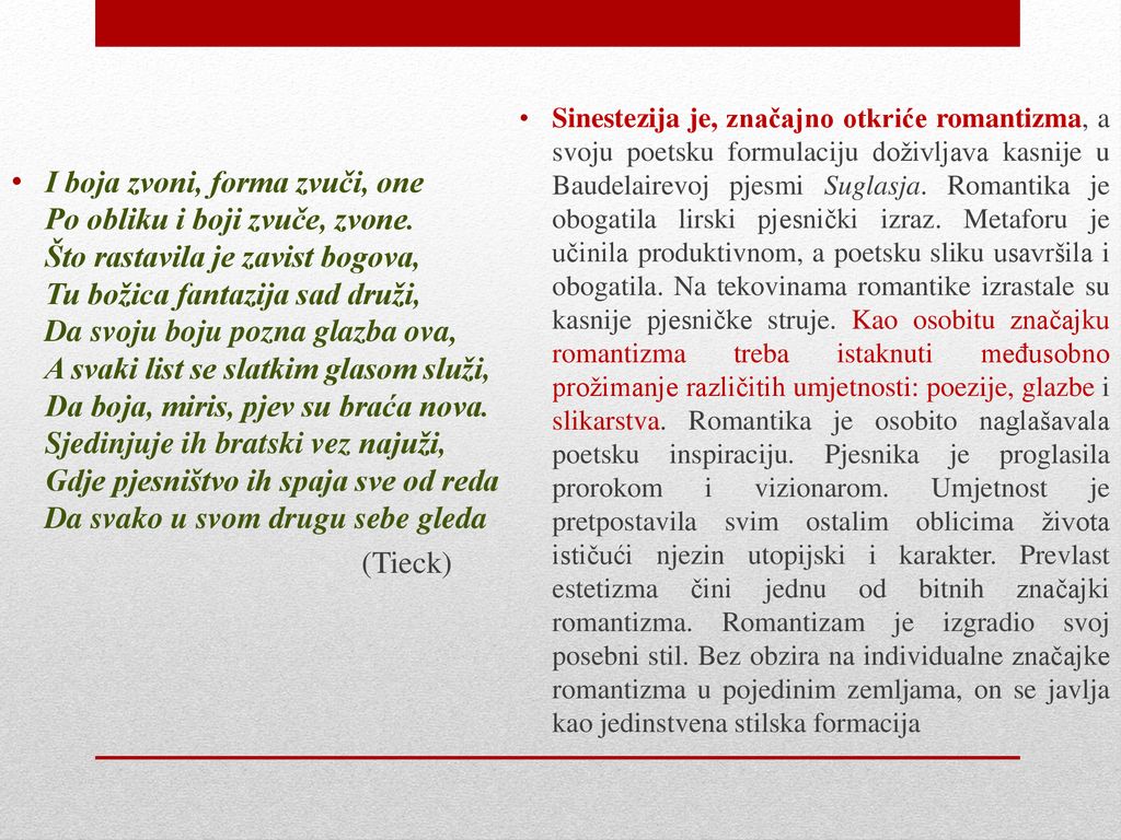 I boja zvoni, forma zvuči, one Po obliku i boji zvuče, zvone