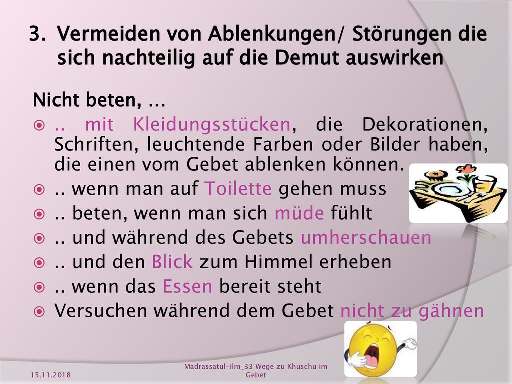 33 Wege Khuschu (Demut) im Gebet zu entwickeln ppt herunterladen