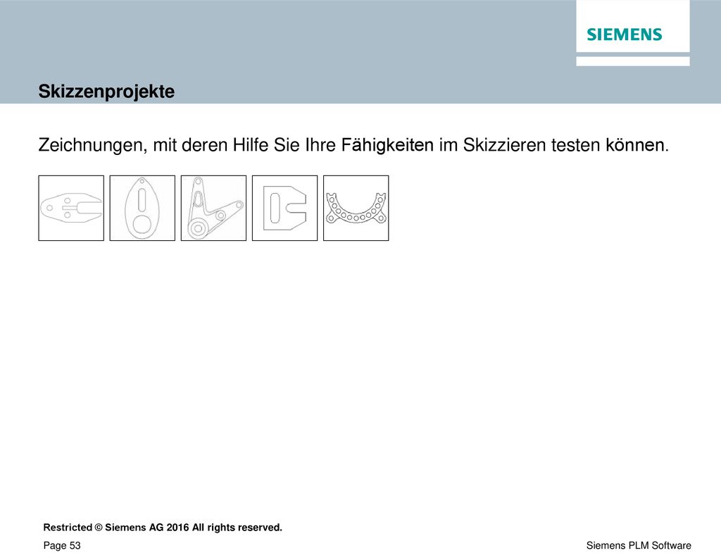 Skizzenprojekte Zeichnungen, mit deren Hilfe Sie Ihre Fähigkeiten im Skizzieren testen können.