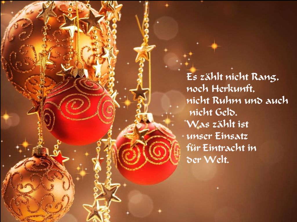 Es zählt nicht Rang, noch Herkunft, nicht Ruhm und auch. nicht Geld. Was zählt ist. unser Einsatz für Eintracht in.