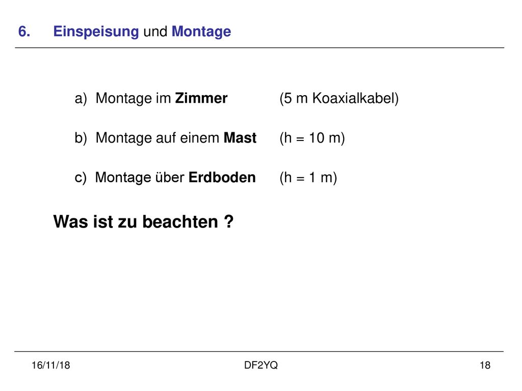 Was ist zu beachten Einspeisung und Montage