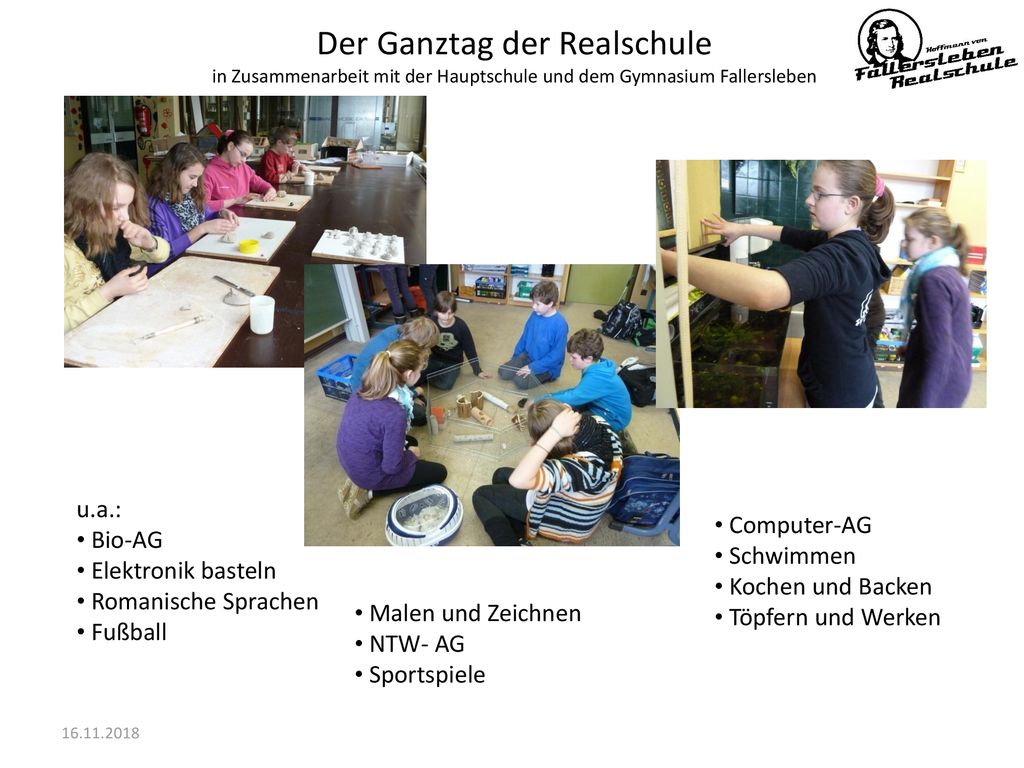 Der Ganztag der Realschule
