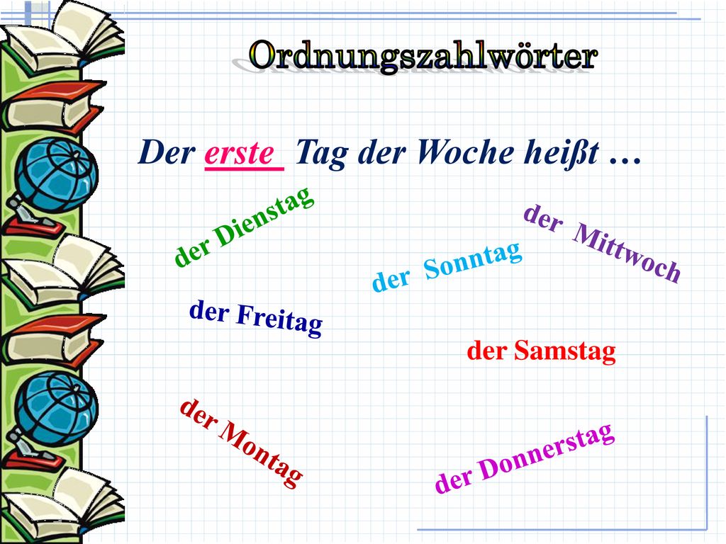 Wochentage Lied