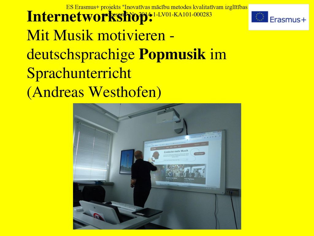 ES Erasmus+ projekts Inovatīvas mācību metodes kvalitatīvam izglītības procesam Nr LV01-KA