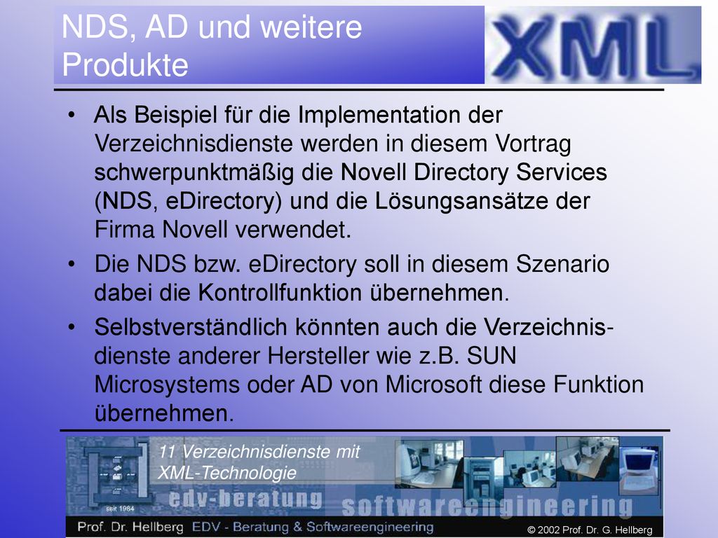NDS, AD und weitere Produkte