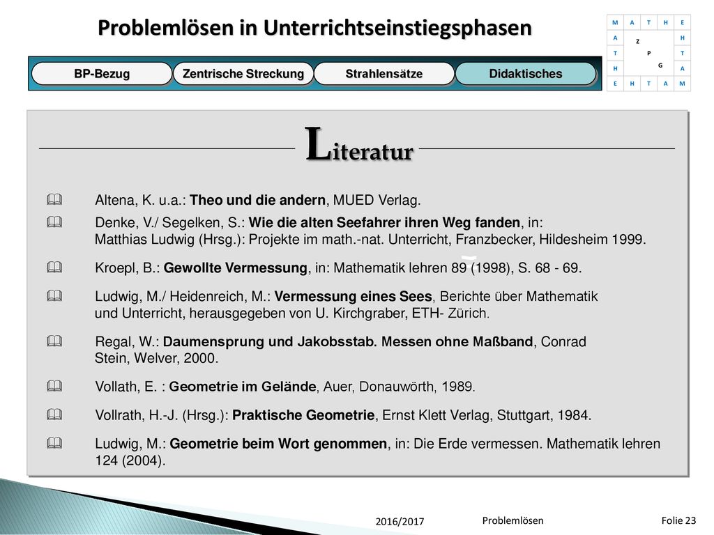 Problemlösen in Unterrichtseinstiegsphasen