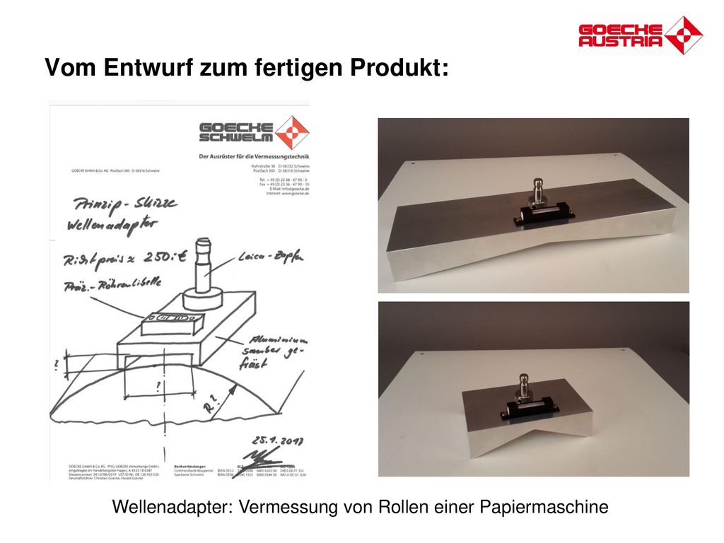 Vom Entwurf zum fertigen Produkt:
