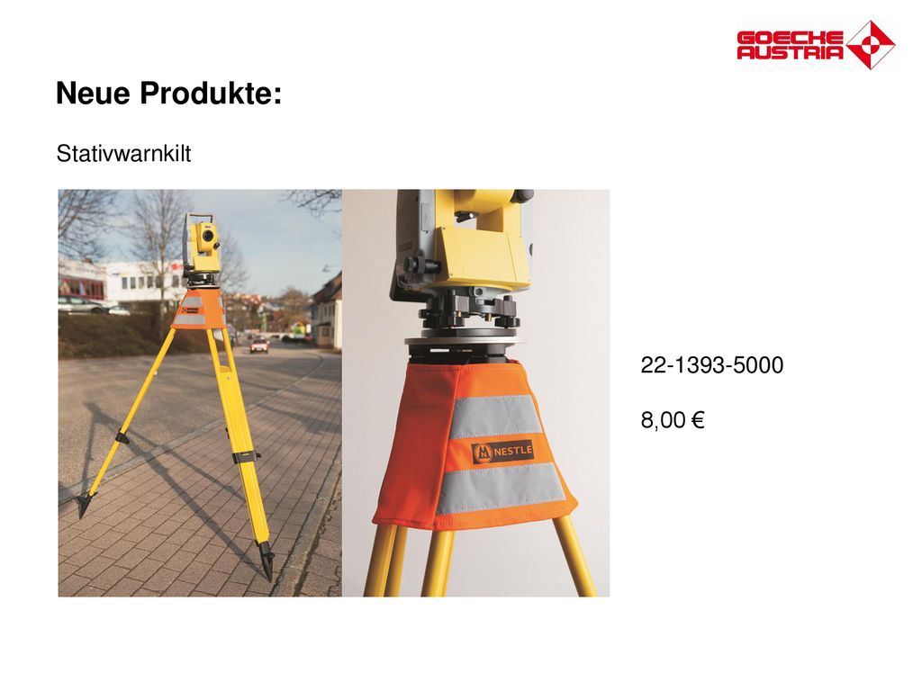 Neue Produkte: Stativwarnkilt ,00 €