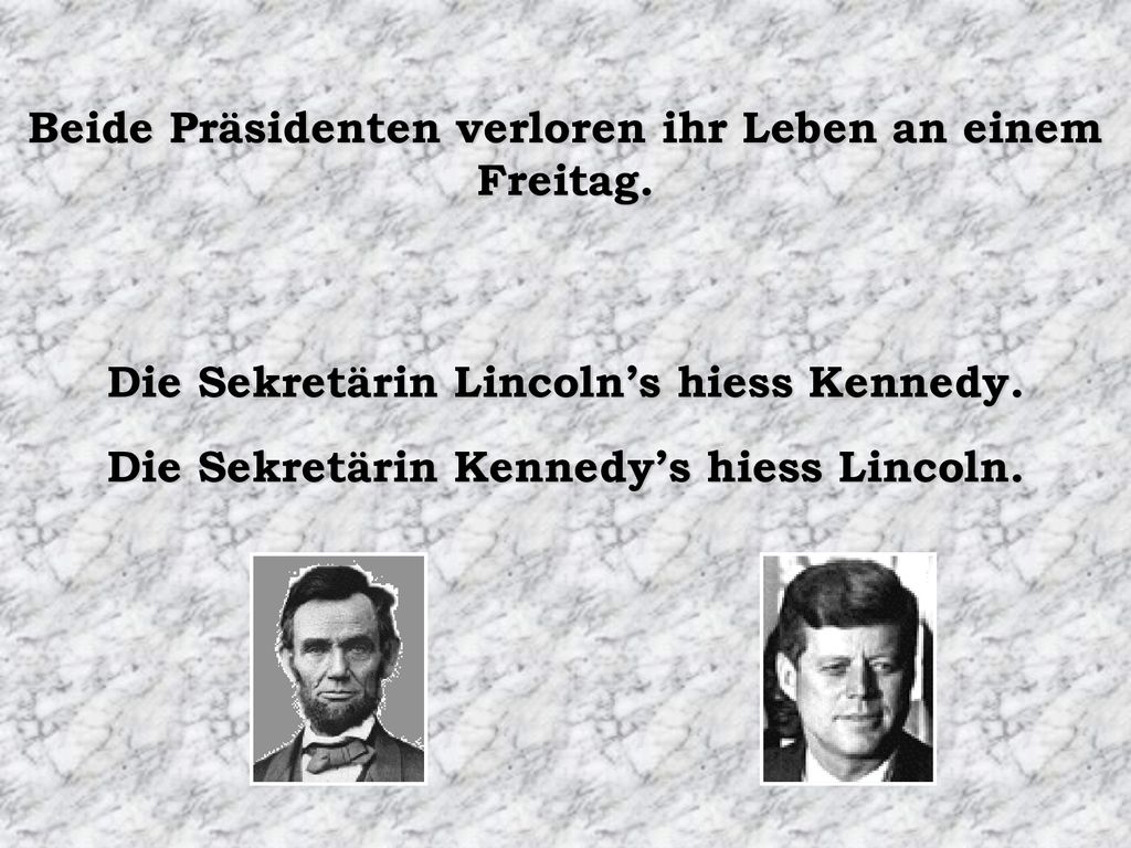 Beide Präsidenten verloren ihr Leben an einem Freitag.