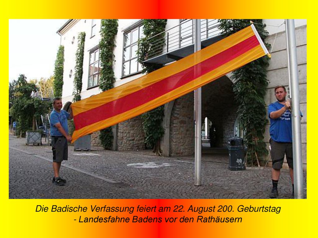 Die Badische Verfassung feiert am 22. August 200. Geburtstag