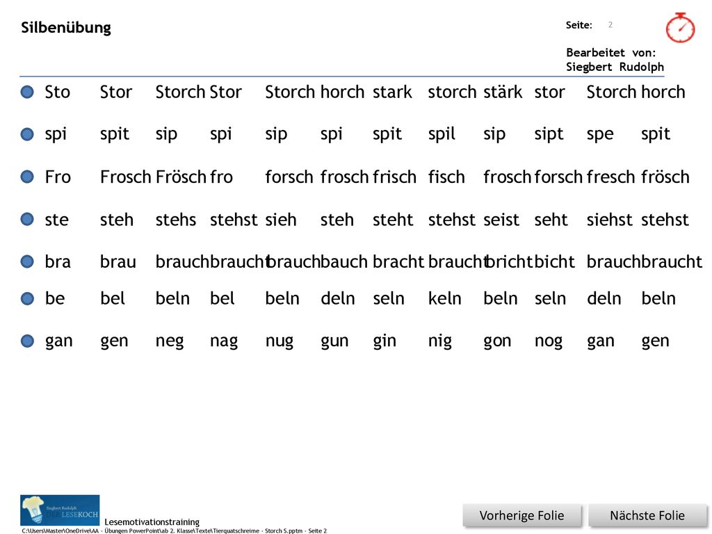 Sto Stor Storch Stor Storch horch stark storch stärk stor Storch horch