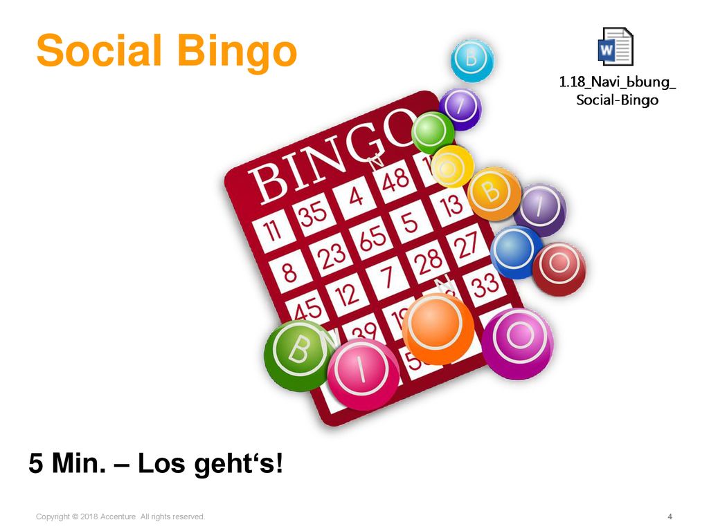 Mein digitales ich Social Bingo 5 Min. – Los geht‘s! Hinweise: