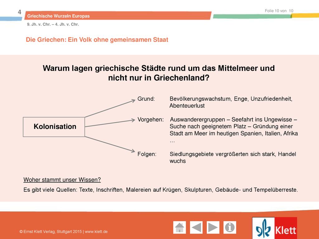 Warum lagen griechische Städte rund um das Mittelmeer und ppt
