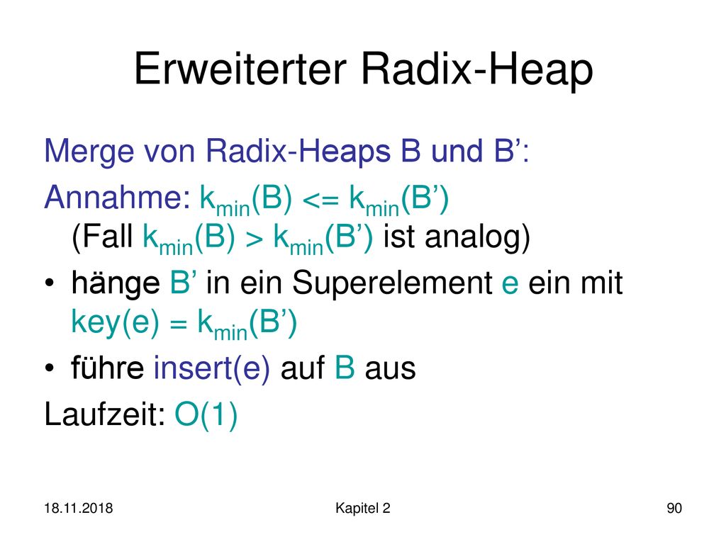 Erweiterter Radix-Heap