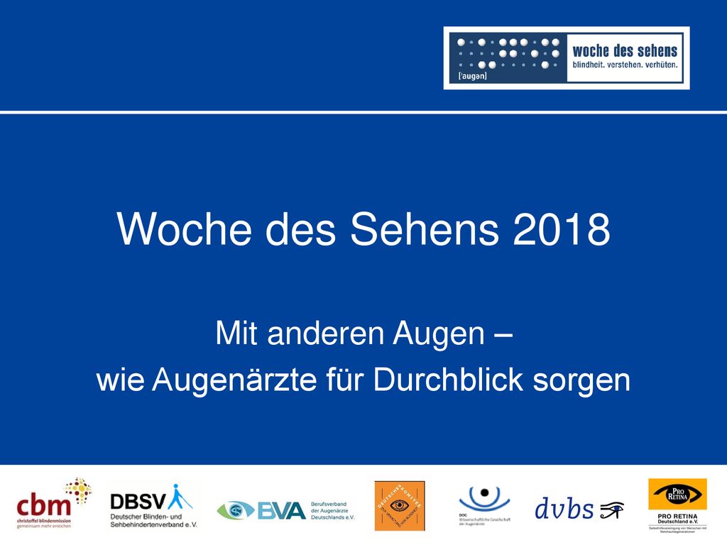 Mit anderen Augen – wie Augenärzte für Durchblick sorgen