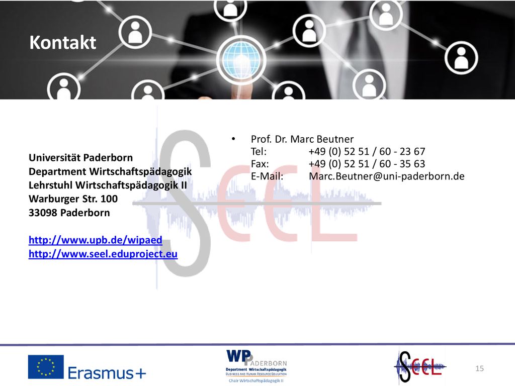 Kontakt Prof. Dr. Marc Beutner Tel: +49 (0) / Fax: +49 (0) /
