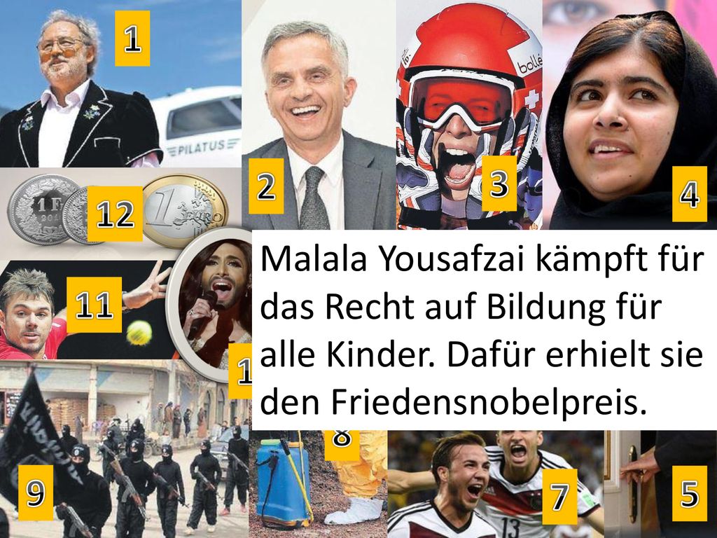 Malala Yousafzai kämpft für das Recht auf Bildung für alle Kinder. Dafür erhielt sie den Friedensnobelpreis.