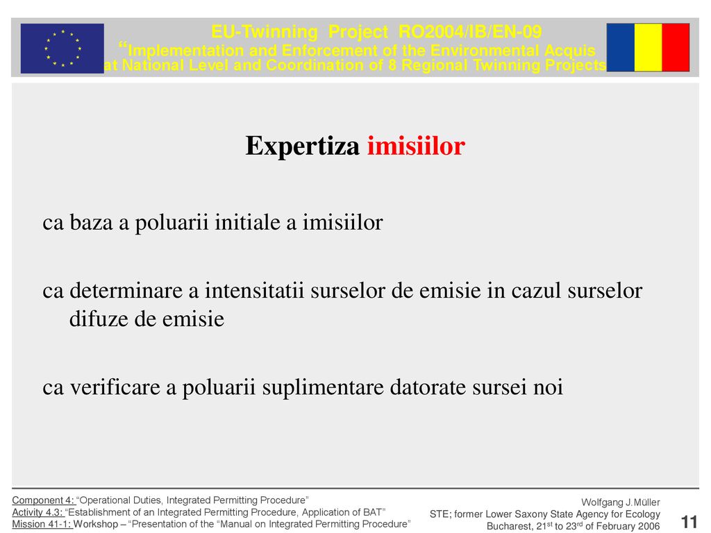 Expertiza imisiilor ca baza a poluarii initiale a imisiilor