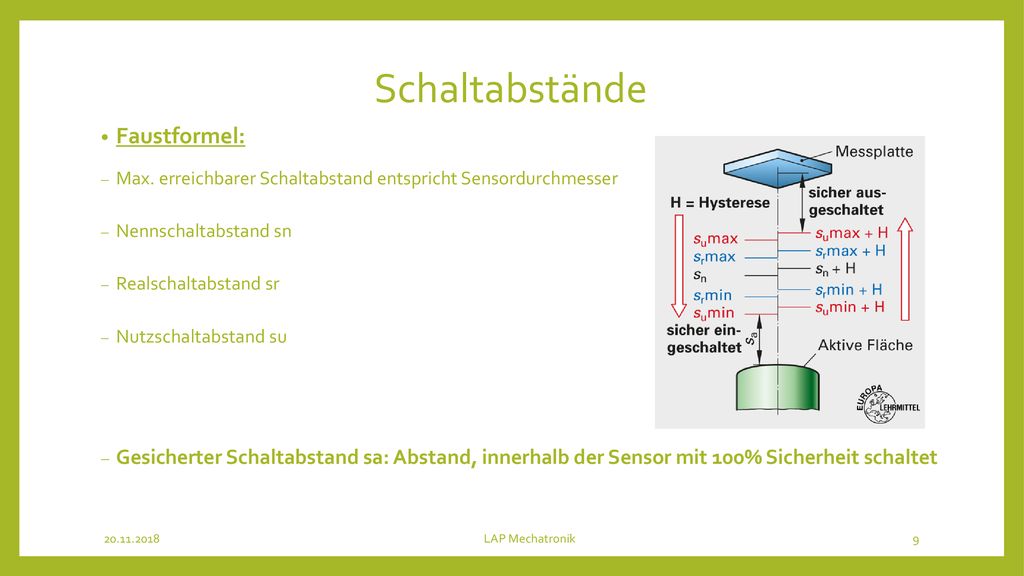 Induktive Näherungssensoren Kapazitive Näherungssensoren - ppt herunterladen