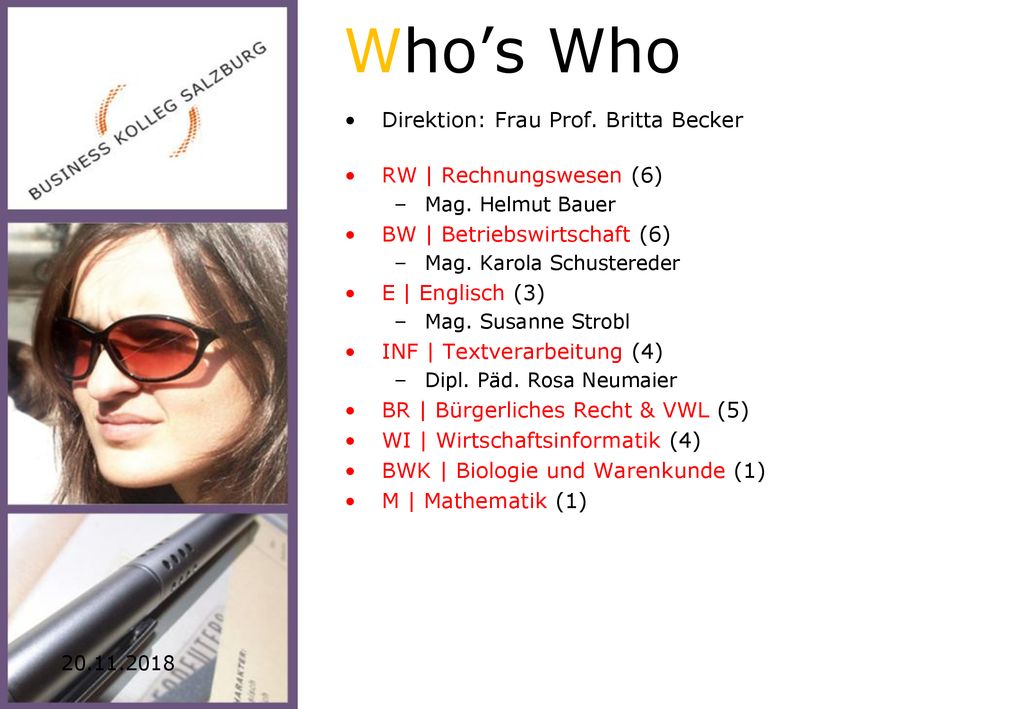 Who’s Who Direktion: Frau Prof. Britta Becker RW | Rechnungswesen (6)