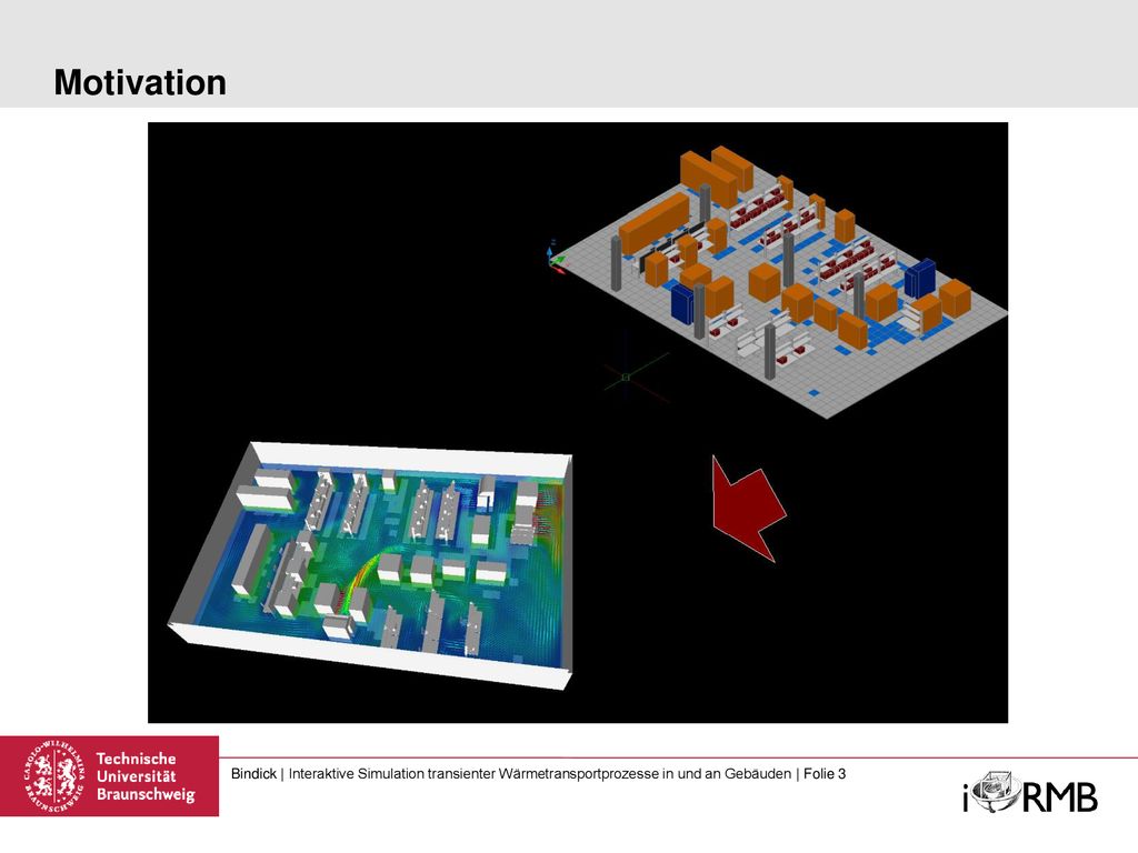 Motivation Bindick | Interaktive Simulation transienter Wärmetransportprozesse in und an Gebäuden | Folie 3.