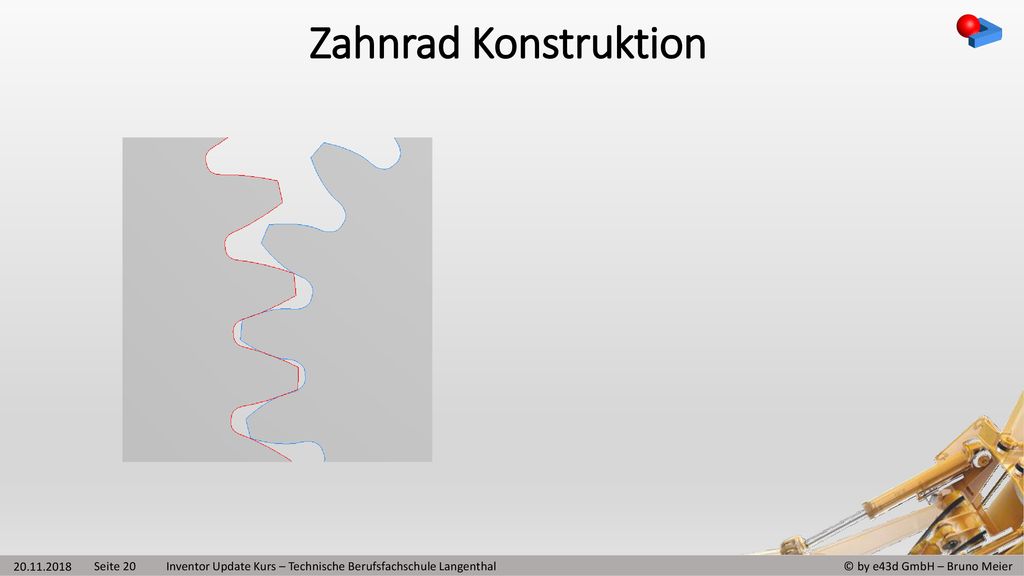 Zahnrad Konstruktion Inventor Update Kurs – Technische Berufsfachschule Langenthal