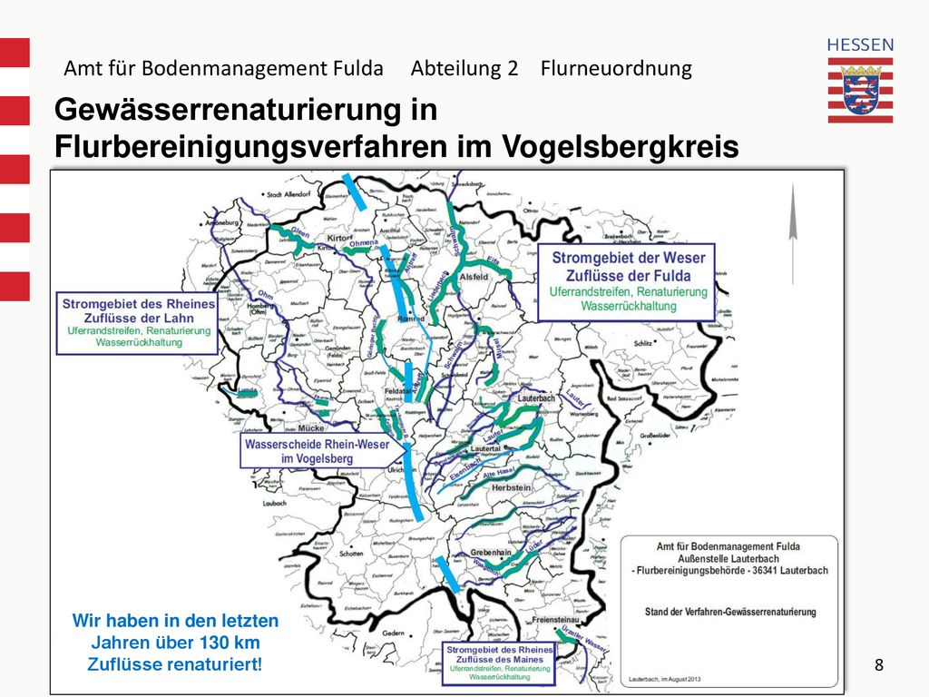 Wir haben in den letzten Jahren über 130 km Zuflüsse renaturiert!