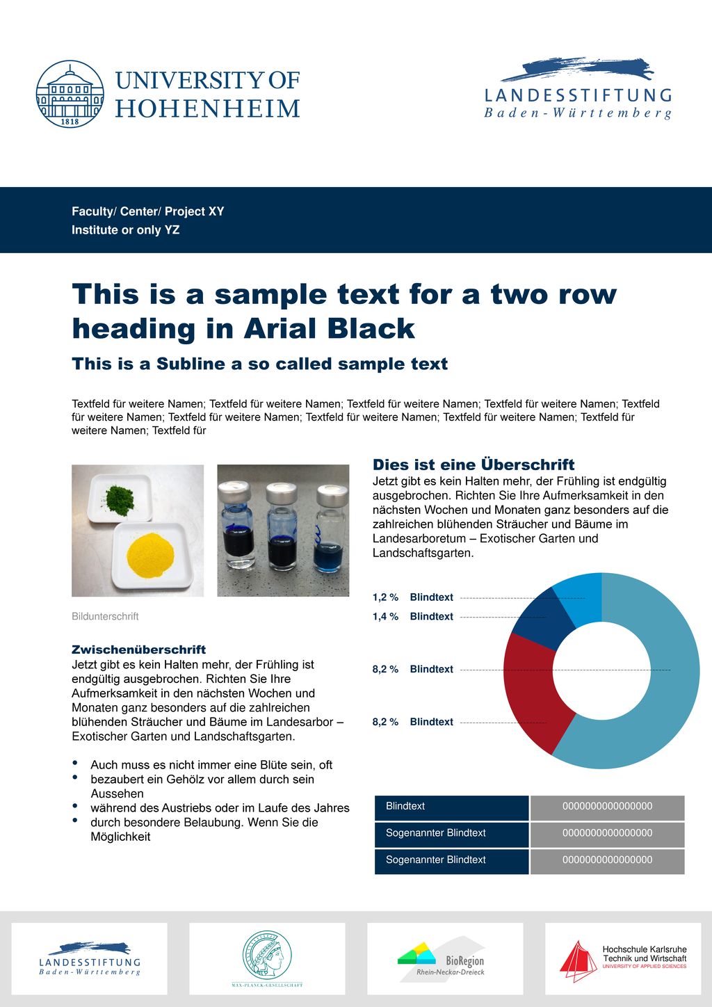 This is a sample text for a two row heading in Arial Black
